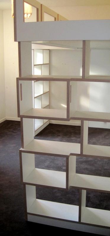 Mezzanine multiplis Bouleau stratifié blanc