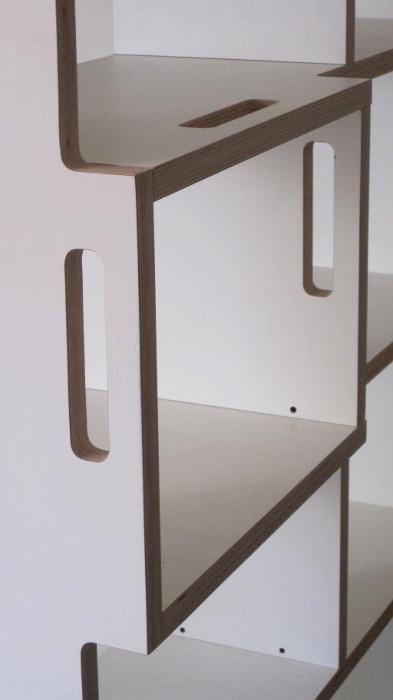 Mezzanine multiplis Bouleau stratifié blanc