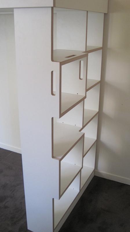 Mezzanine multiplis Bouleau stratifié blanc