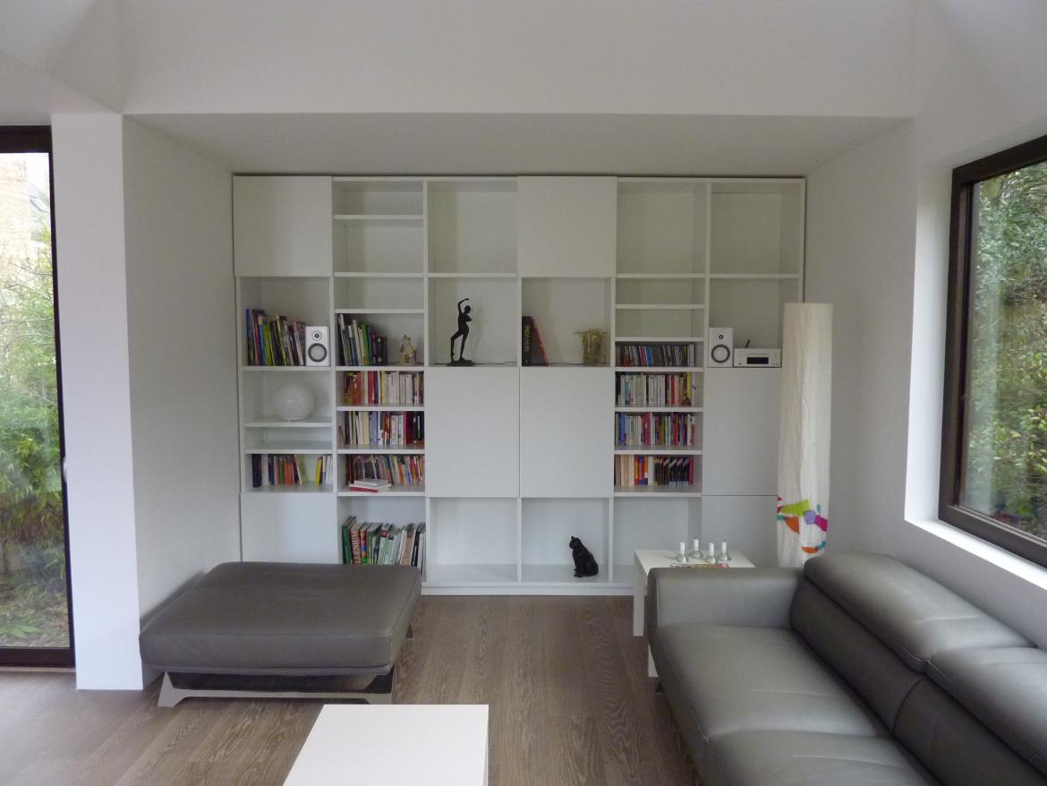 Bibliothèque médium laqué